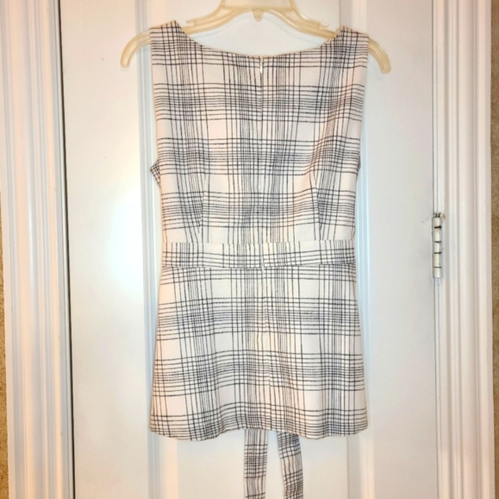 NWT Ann Taylor Plaid Career Top Size 6P - Picture 7 of 9